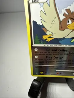 2008 Pokemon Diamond and Pearl Stormfront Reverse Foil #38 Farfetch'd, UC, LP - Image 4