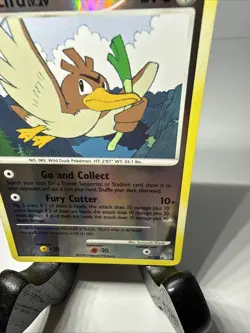 2008 Pokemon Diamond and Pearl Stormfront Reverse Foil #38 Farfetch'd, UC, LP - Image 5