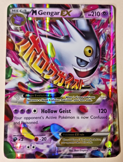 M Gengar EX Mega Evolution - XY166 Promo Holo - MP/LP - Pokemon - English - Image 1