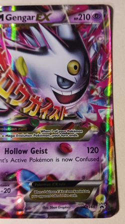 M Gengar EX Mega Evolution - XY166 Promo Holo - MP/LP - Pokemon - English - Image 5