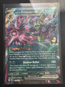 MARNIE'S GRIMMSNARL EX 136/182 DESTINED RIVALS POKEMON (DOUBLE RARE, NM) - Image 1