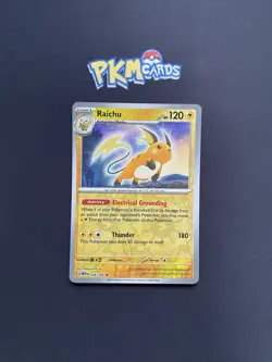 Pokemon TCG Raichu Scarlet & Violet 151 026/165 Reverse Holo Rare LP. - Image 1