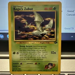 Koga's Zubat 2000 Pokemon Gym Challenge Unlimited Common 83/132 Vintage - Image 3