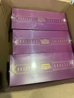 LOT OF (6) 2025 POKEMON TCG HOLIDAY ADVENT CALENDAR BOX NEW SEALED CHRISTMAS - Image 2