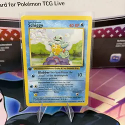 Pokemon TCG: Squirtle (Schiggy) - 63/102 - Base Set - 1st Edition - NM (German) - Image 3