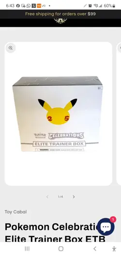 Pokemon Celebrations Elite Trainer Box PC ETB - 4 ETBs FIRM PRICE! - Image 5