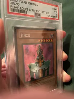 YU-GI-OH! Jinzo PSV-000 Pharaoh's Servant 1st Edition PSA 3 Small Misprint/Error - Image 4