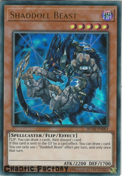 YUGIOH BLHR-EN083 Shaddoll Beast Ultra Rare 1st Edition NM - Image 1
