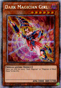 1X NM Dark Magician Girl (2005 Tin Art) - RA03-EN123 - Platinum Secret Rare - Image 1