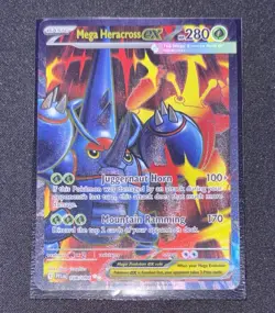 Pokemon Mega Heracross ex 108/094 Full Art Ultra Rare Phantasmal Flames TCG Card - Image 1