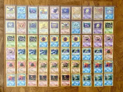 Vintage Fossil Pokemon Cards 225 Lot WOTC Unlimited (225 cards between 1-62) - Image 1