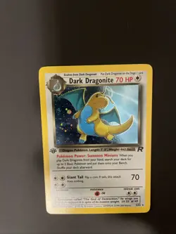 1st Edition Dark Dragonite 5/82 Team Rocket Set Holo Rare 2000 Pokemon Card NM - Image 1