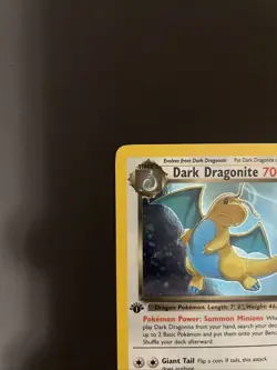 1st Edition Dark Dragonite 5/82 Team Rocket Set Holo Rare 2000 Pokemon Card NM - Image 2