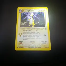 Ampharos 1/111 - SWIRL HOLO RARE - Neo Genesis - VINTAGE WOTC Pokemon Card LP/P - Image 1