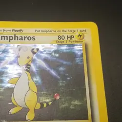 Ampharos 1/111 - SWIRL HOLO RARE - Neo Genesis - VINTAGE WOTC Pokemon Card LP/P - Image 3