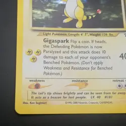 Ampharos 1/111 - SWIRL HOLO RARE - Neo Genesis - VINTAGE WOTC Pokemon Card LP/P - Image 5