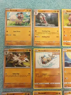 ROCKRUFF & LYCANROC BUNDLE OF POKEMON CARDS - Image 2