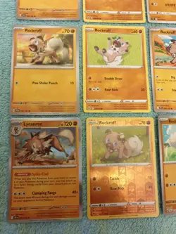 ROCKRUFF & LYCANROC BUNDLE OF POKEMON CARDS - Image 4