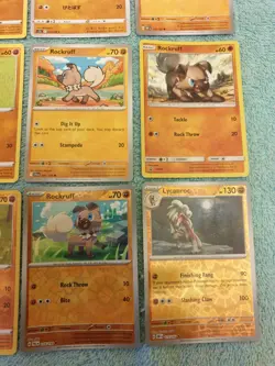 ROCKRUFF & LYCANROC BUNDLE OF POKEMON CARDS - Image 5
