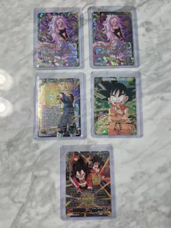 Dragon Ball Super TCG CCG X14 Card Bundle Lot SPR SR Mixed Sets NM / Mint - Image 2