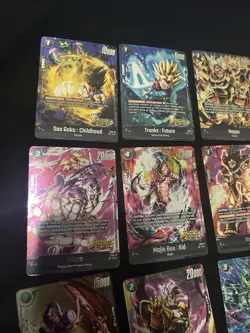 Dragon Ball Cards Lot Fusion World FS09 FS10 Holo Lot Son Goku Bulma Trunks - Image 2