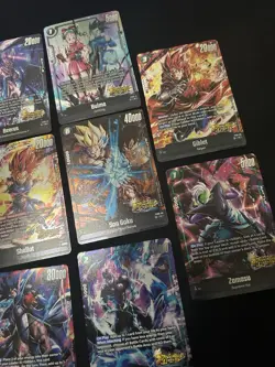 Dragon Ball Cards Lot Fusion World FS09 FS10 Holo Lot Son Goku Bulma Trunks - Image 4