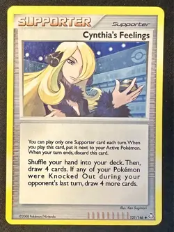 Cynthia's Feelings 131/146 Legends Awakened Pokemon Card Holo Promo Exclusive - Image 1