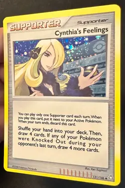 Cynthia's Feelings 131/146 Legends Awakened Pokemon Card Holo Promo Exclusive - Image 2