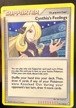 Cynthia's Feelings 131/146 Legends Awakened Pokemon Card Holo Promo Exclusive - Image 3