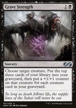 MTG Magic the Gathering Grave Strength (101/271) Ultimate Masters NM - Image 1