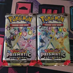 PRISMATIC EVOLUTIONS Pokemon TCG Brand New & FACTORY SEALED Booster Pack (2) LOT - Image 1