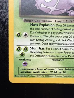 FREE SHIPPING Pokemon TCG Dark Weezing 31/82 Team Rocket Non Holo - Image 5