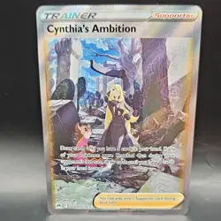 Pokemon Cynthia's Ambition GG60/GG70 Crown Zenith Full Art Ultra Rare Holo - Image 1