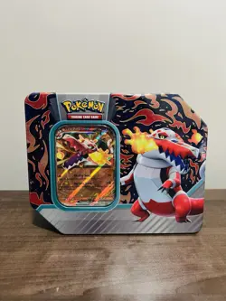 Pokemon TCG Paldea Partners Tin - Skeledirge Ex - Image 1