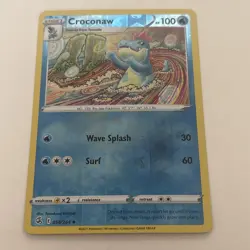 Pokemon TCG Croconaw Fusion Strike 056/264 Reverse Holo Uncommon - Image 1