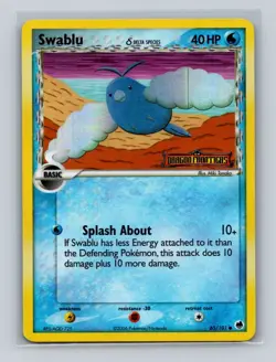 Swablu (Delta Species) - 65/101 Pokemon Dragon Frontiers - Reverse Holo LP - Image 1