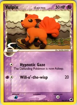 Vulpix (Delta Species) 70/101 Dragon Frontiers Pokemon TCG LP Normal - Image 1
