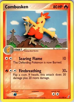 Combusken - 031/100 31/100 Crystal Guardians Pokemon TCG LP Normal - Image 1