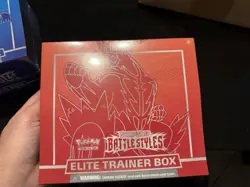 New Sealed Pokemon Sword and Shield Battle Styles Elite Trainer Box ETB Red Mint 820650808357 - Image 1