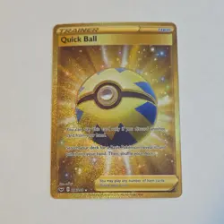 Pokemon Quick Ball Secret Rare Foil Swsh01: Sword & Shield 216/202 Trainer - Image 1