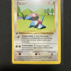 Porygon 039/102 Base Set (Shadowless) 1st Edition pokemon tcg - Image 3