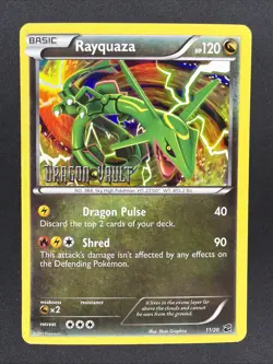 Rayquaza 11/20 Rare Dragon Vault Stamped Holo Pokemon - Image 1