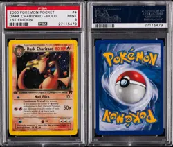 Pokemon PSA 9 1st Edition Dark Charizard 4/82 Team Rocket Holo - Image 3
