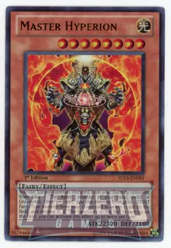 Yugioh SDLS-EN001 Master Hyperion US PRINT Ultra Rare 1st Edition NM/LP - Image 1