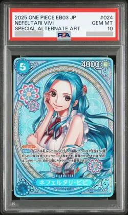 PSA 10 Nefeltari Vivi EB03-024 SP SR Parallel Heroines One Piece Card 2025 - Image 1