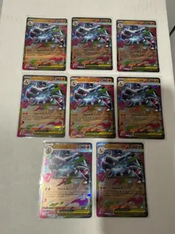 Mega Charizard X ex Double Rare Phantasmal Flames 013/094 LOT OF 8 Cards - Image 1