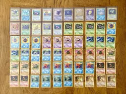 Vintage Fossil Pokemon Cards 221 Lot WOTC Unlimited (221 cards between 1-62) - Image 1