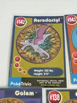 lot of 19 pokemon the first movie mewtwo strikes back trivia cards 1999 LP-NM - Image 2