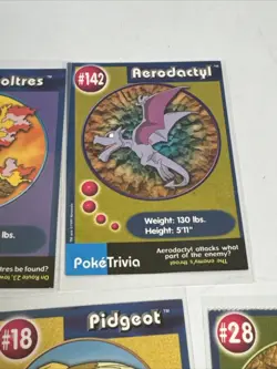 lot of 19 pokemon the first movie mewtwo strikes back trivia cards 1999 LP-NM - Image 5