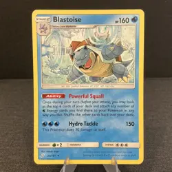 Blastoise 25/181 Team Up Rare Non-Holo Pokemon TCG Card - Image 1